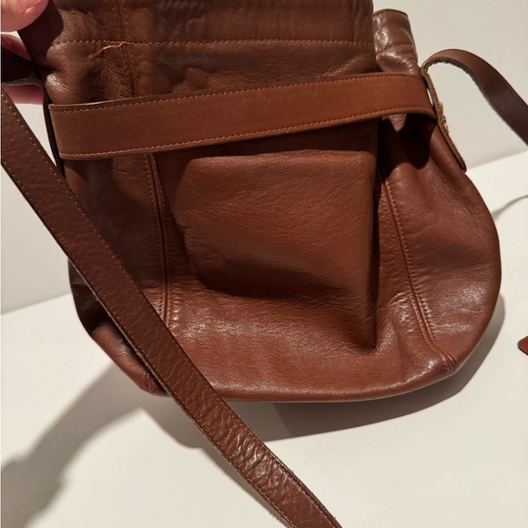 COACH  Bucket Bag- Authentic & Vintage Mini Shoulder Drawstring, Leather, Brown - Picture 15 of 17